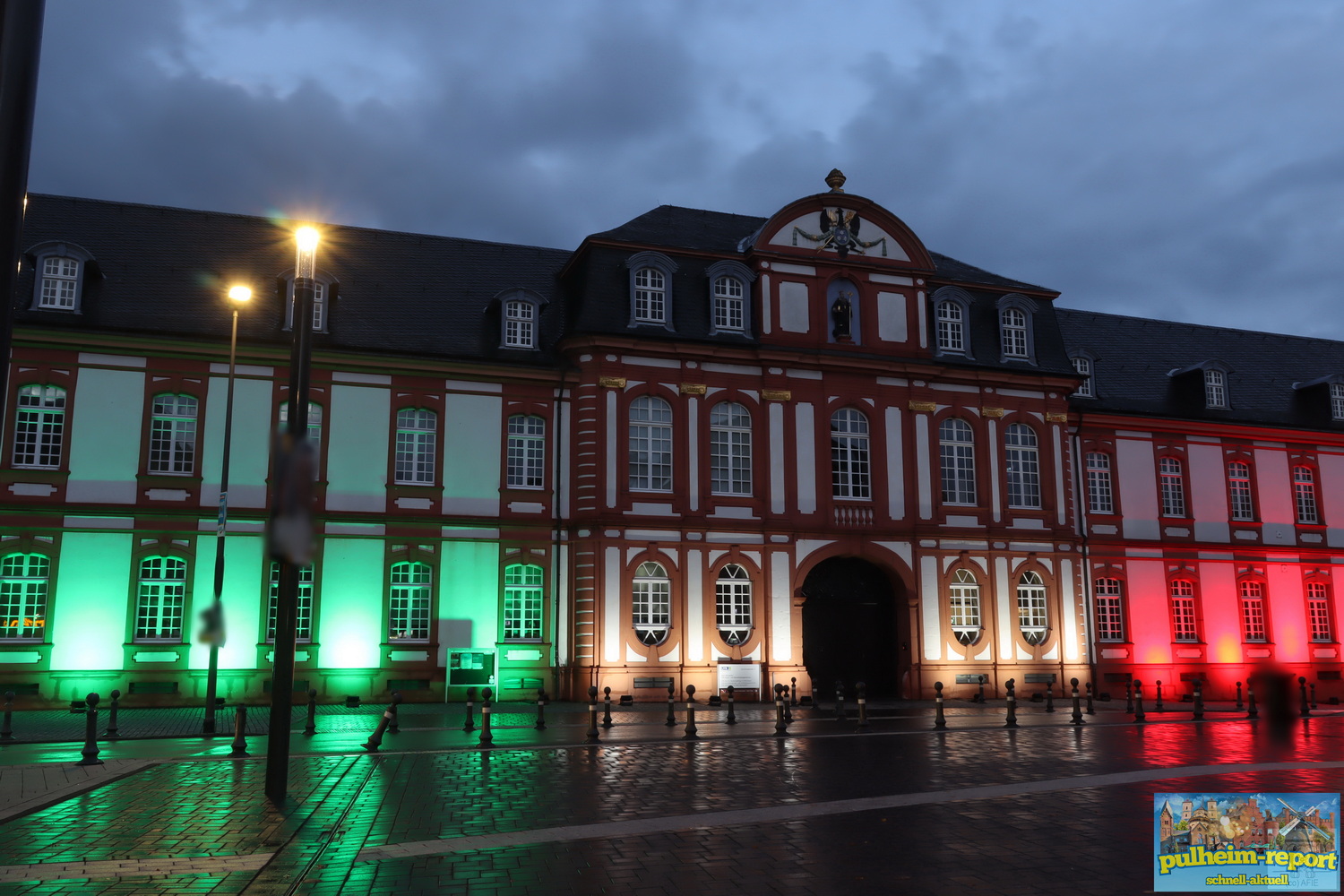 75 Jahre NRW – Abtei Leuchtet In Landesfarben - Pulheim Report