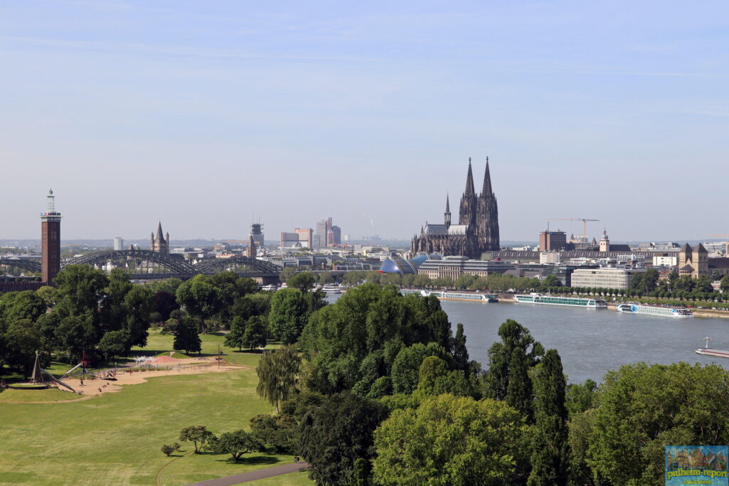 Eine Fahrt mit der Rheinseilbahn bietet grandiose Ausblicke über Köln.