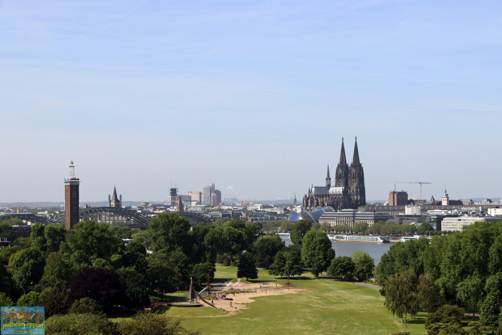 Den Blick über Köln schweifen lassen.