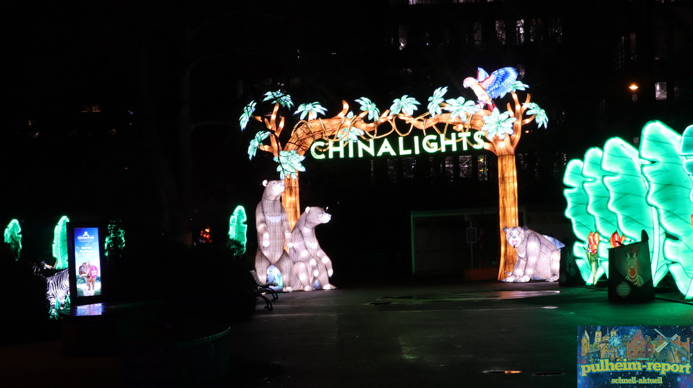Eingang zum China Light Festival