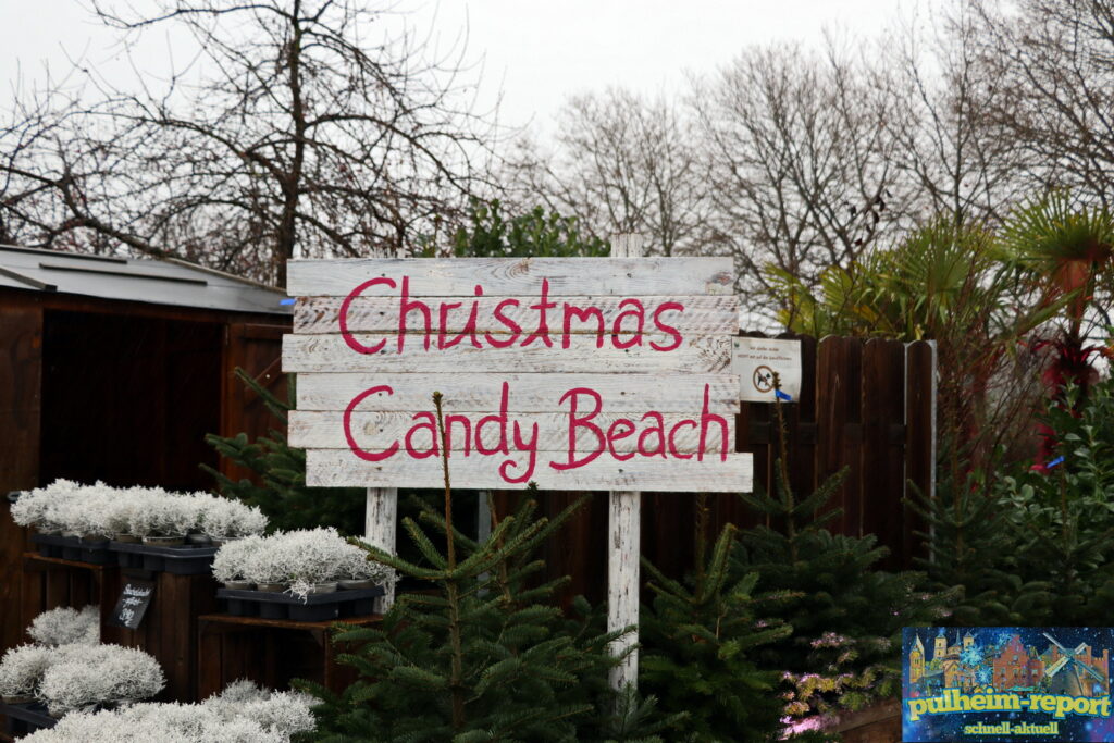 Der Weg zum "Christmas Candy Beach"