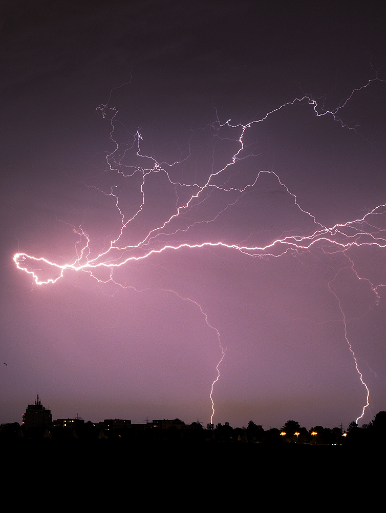 Was für ein Blitzspektakel! (Foto: Gerd Bierling)