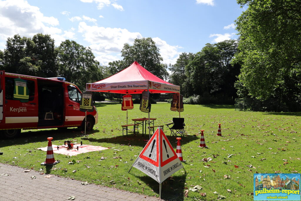 Die Feuerwehr Kerpen war auch mit dabei.