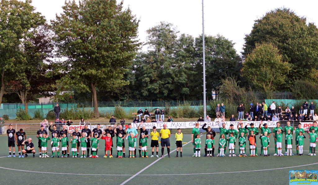 Aufstellung vor dem Match