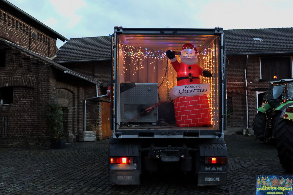 Die Lichterfahrt bescherte Pulheim eine große Weihnachtsfreude.