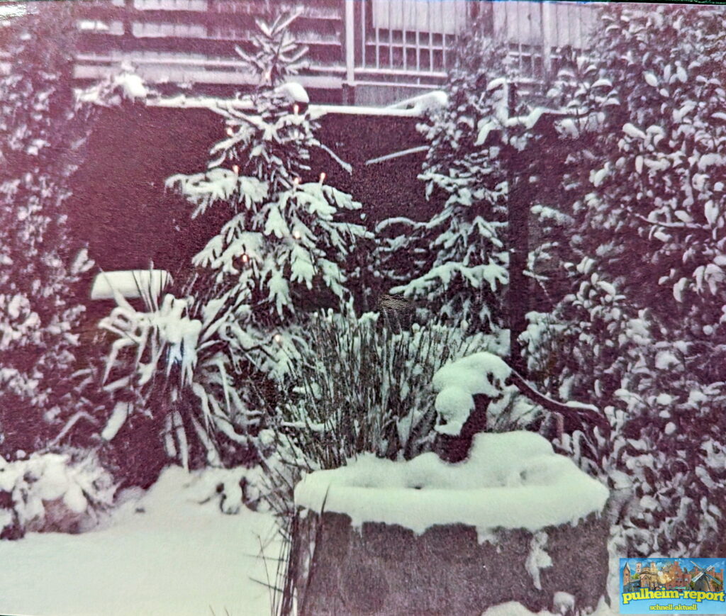 Schnee gab es damals auch, hier in Sinnersdorf.