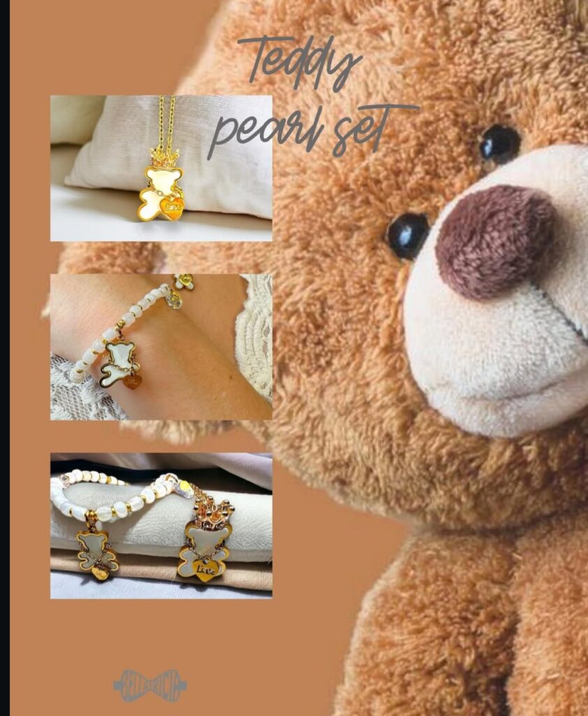 Teddy pearl set (Foto: Instagram-Account "bellatricia_refined" - mit freundlicher Genehmigung)