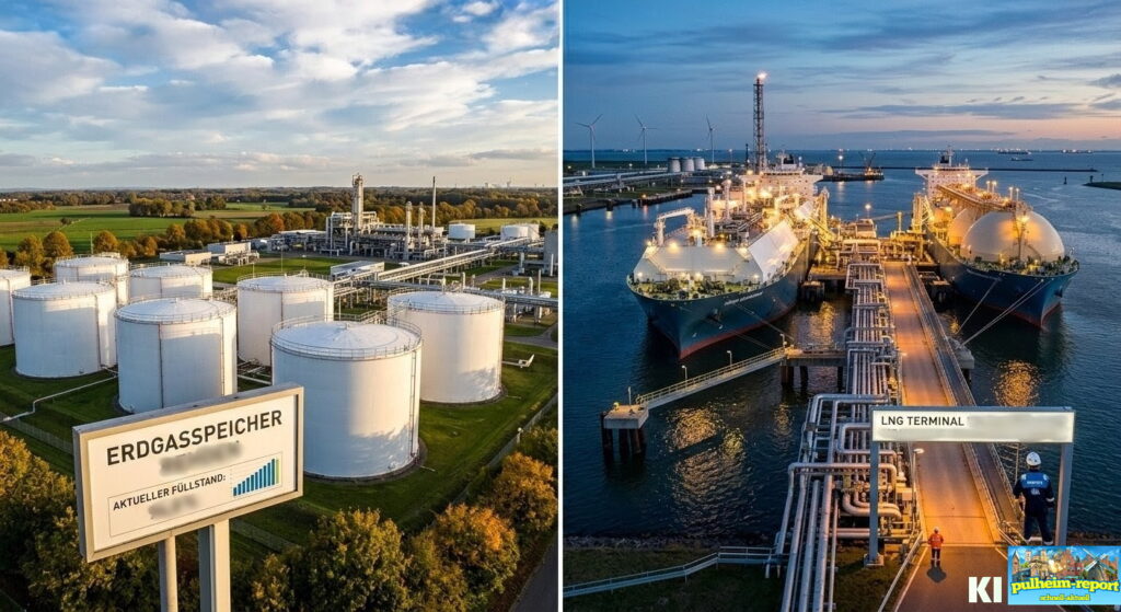 Gasreserven im Blick: Wie sicher ist die Versorgung in Pulheim und im Kreis? (Foto mit KI erstellt)