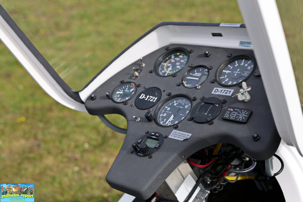 Ein Blick auf das Cockpit und die Instrumente
