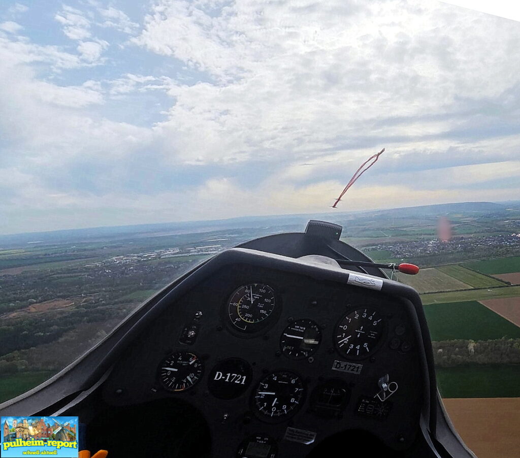 Blick vom Cockpit nach unten